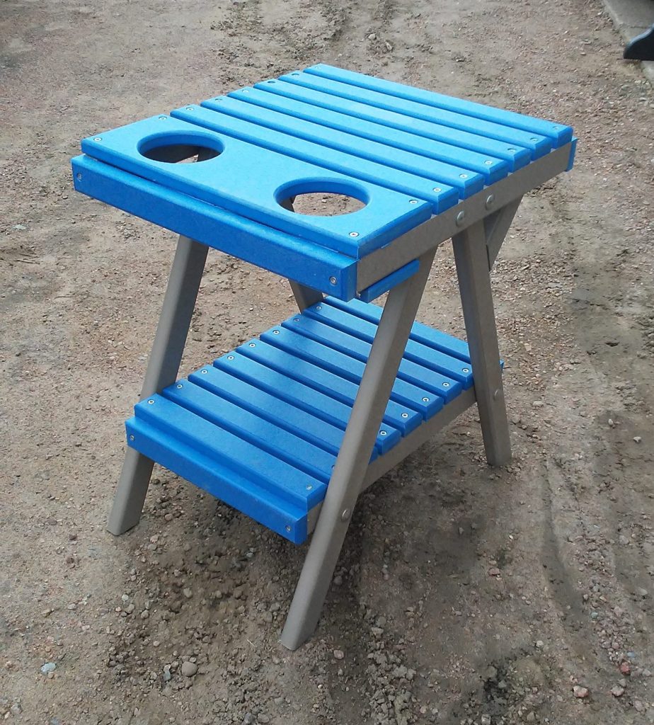 Poly outdoor furniture  made  with recycled  materials 
